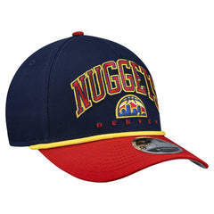 Denver Nuggets Bold Arch COOLERA 9FORTY A-Frame M-Crown Adjustable Hat Navy - NBA