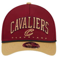 Cleveland Cavaliers Bold Arch COOLERA 9FORTY A-Frame M-Crown Adjustable Hat Wine - NBA