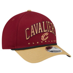Cleveland Cavaliers Bold Arch COOLERA 9FORTY A-Frame M-Crown Adjustable Hat Wine - NBA