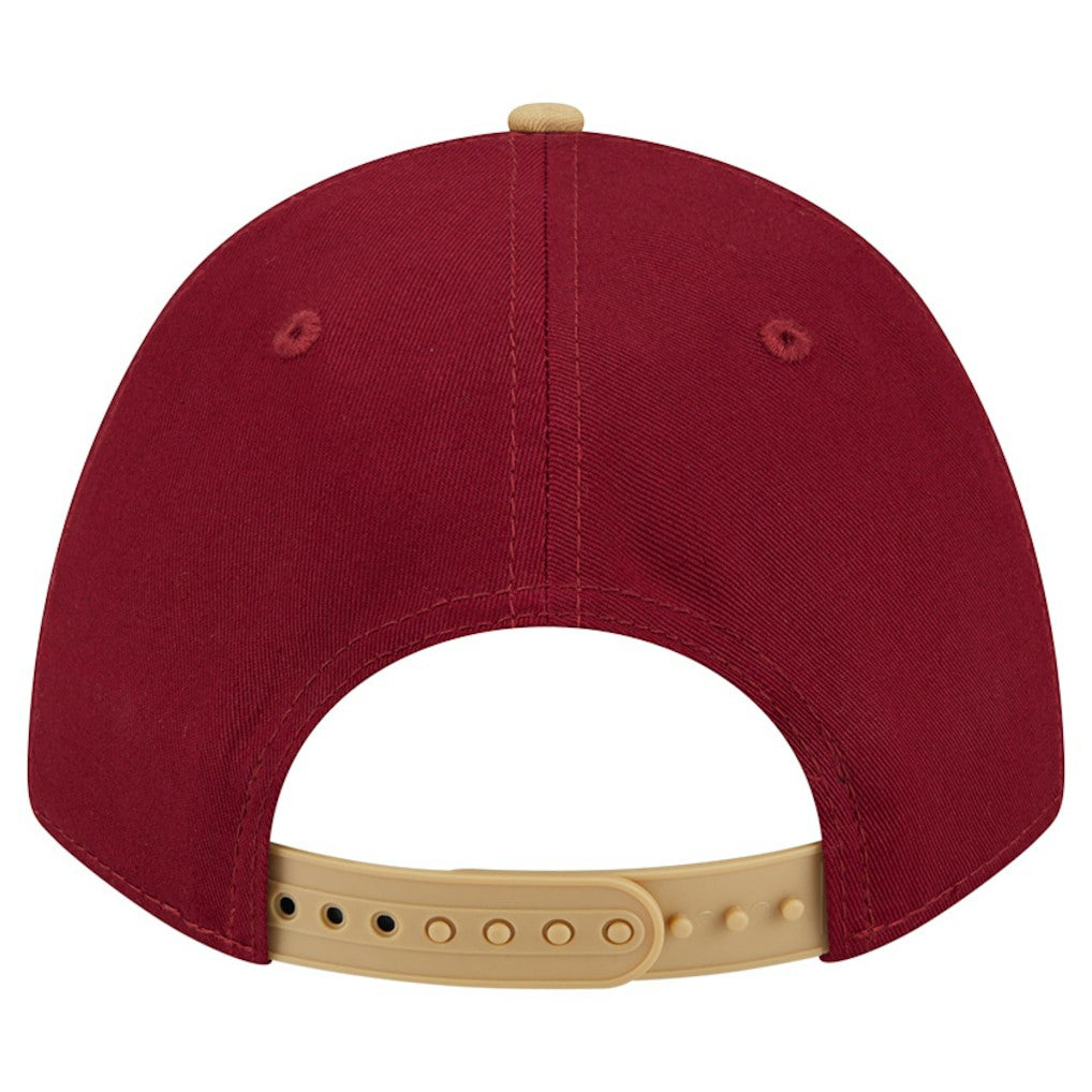 Cleveland Cavaliers Bold Arch COOLERA 9FORTY A-Frame M-Crown Adjustable Hat Wine - NBA