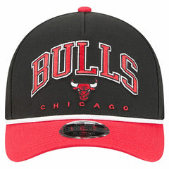 Chicago Bulls Bold Arch COOLERA 9FORTY A-Frame M-Crown Adjustable Hat Black - NBA