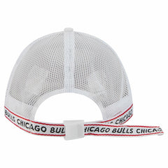 Chicago Bulls Featherweight Team Tape 9FORTY M-Crown A-Frame Adjustable Hat White - NBA