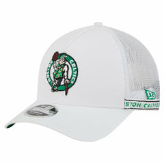 Boston Celtics Featherweight Team Tape 9FORTY M-Crown A-Frame Adjustable Hat White - NBA