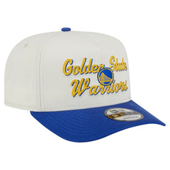 Golden State Warriors Chainstitch 9FIFTY A-Frame Snapback Hat Cream/Royal - NBA