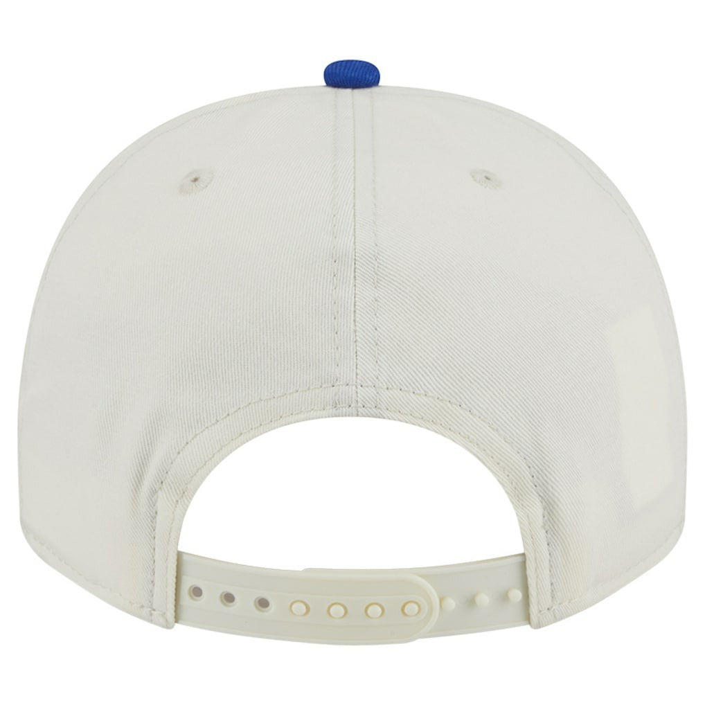 Golden State Warriors Chainstitch 9FIFTY A-Frame Snapback Hat Cream/Royal - NBA