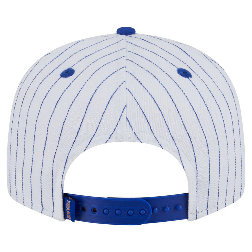 New York Knicks Deceptor Pinstripe 9FIFTY Snapback Hat White - NBA