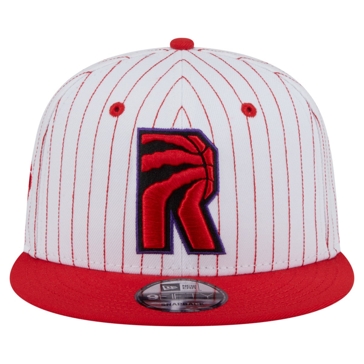 Toronto Raptors Deceptor Pinstripe 9FIFTY Snapback Hat White - NBA