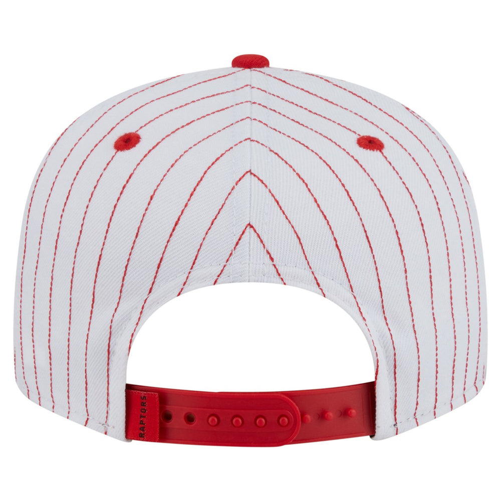 Toronto Raptors Deceptor Pinstripe 9FIFTY Snapback Hat White - NBA
