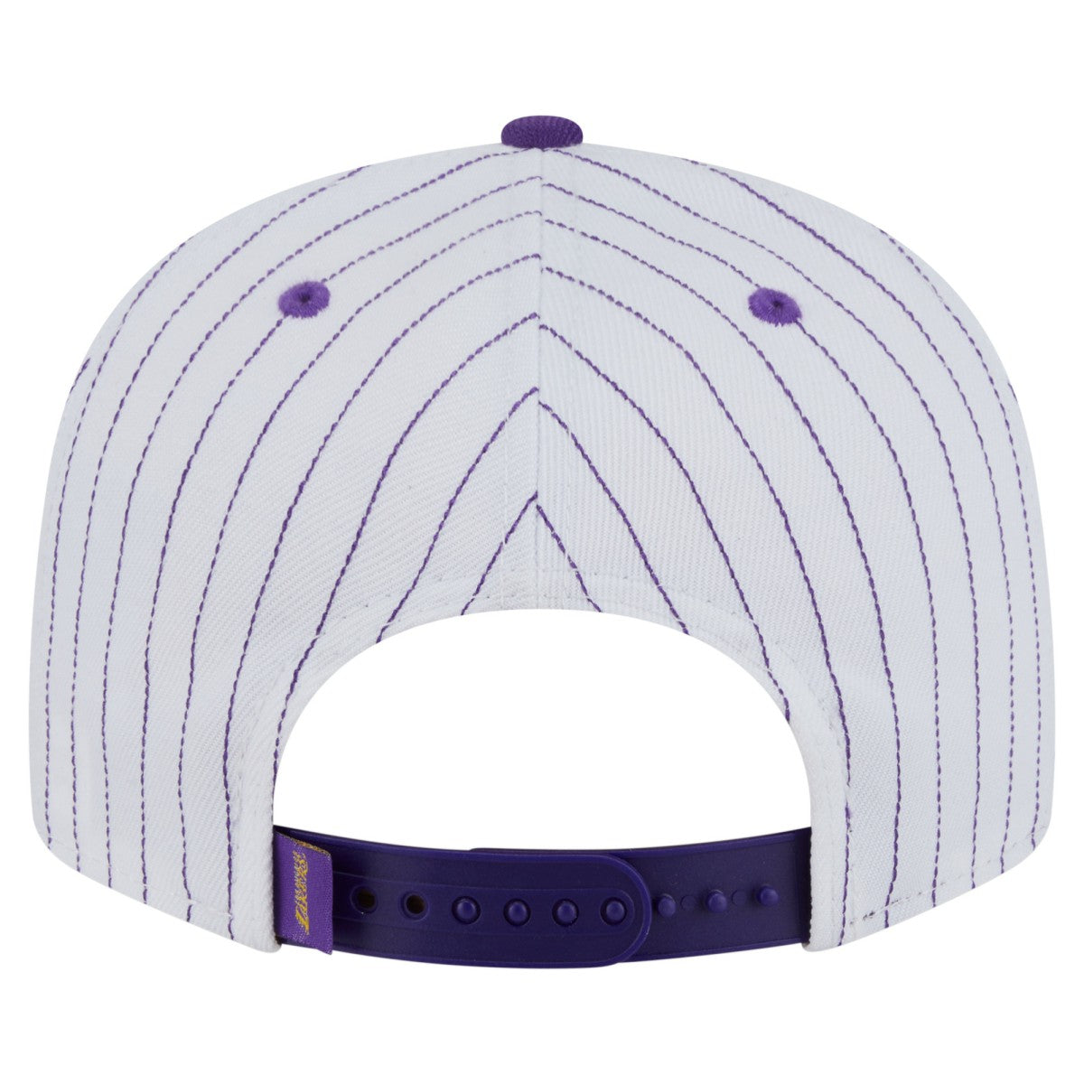 Los Angeles Lakers Deceptor Pinstripe 9FIFTY Snapback Hat White - NBA
