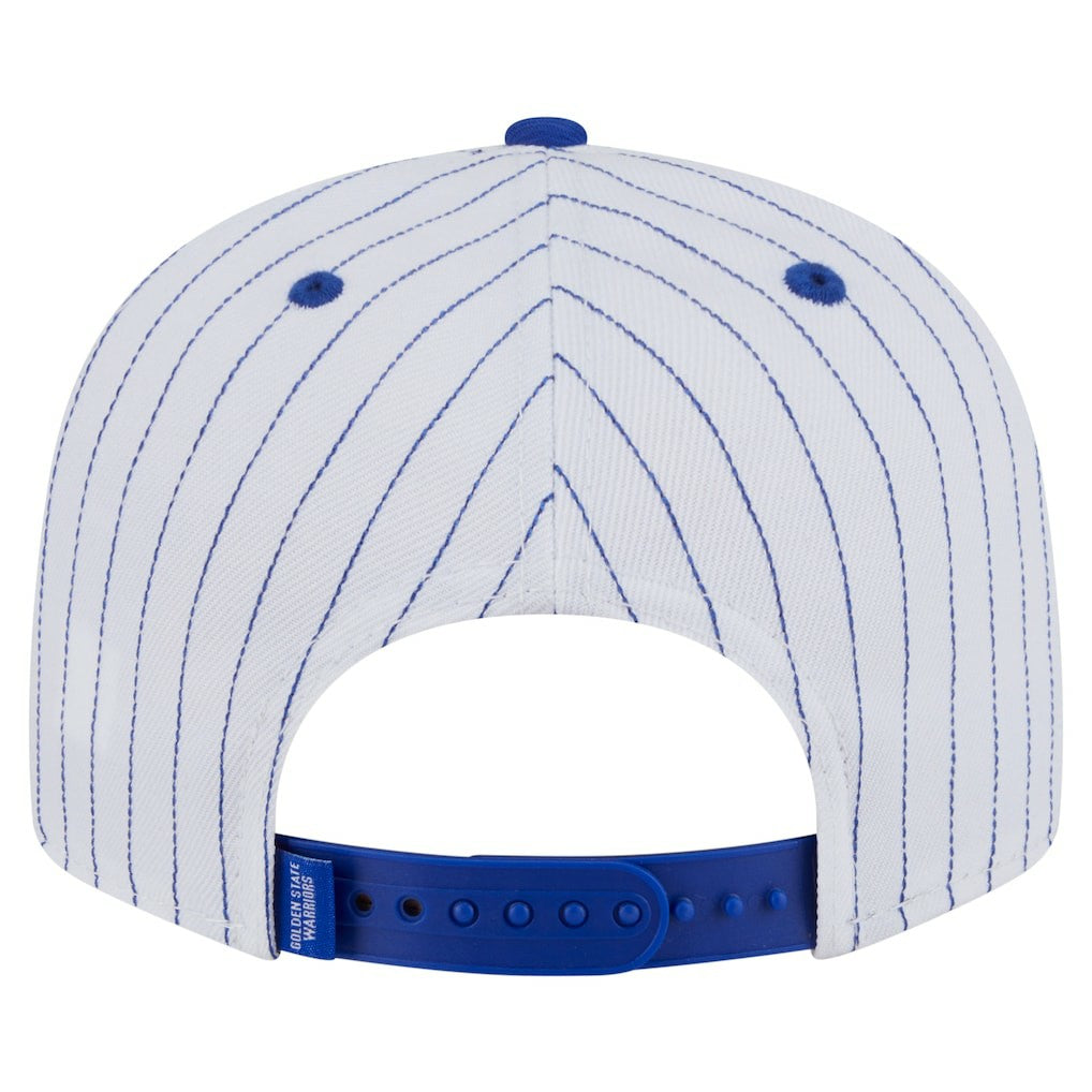 Golden State Warriors Deceptor Pinstripe 9FIFTY Snapback Hat White - NBA