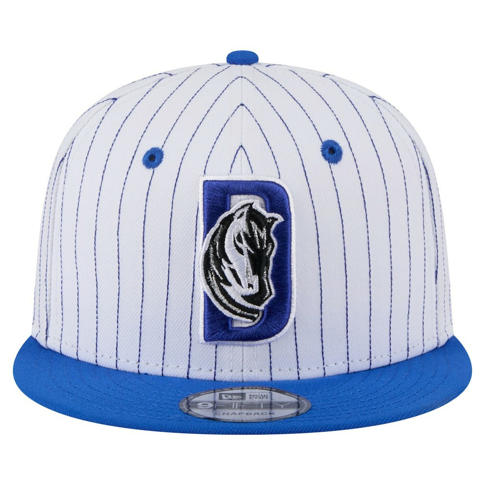 Dallas Mavericks Deceptor Pinstripe 9FIFTY Snapback Hat White - NBA