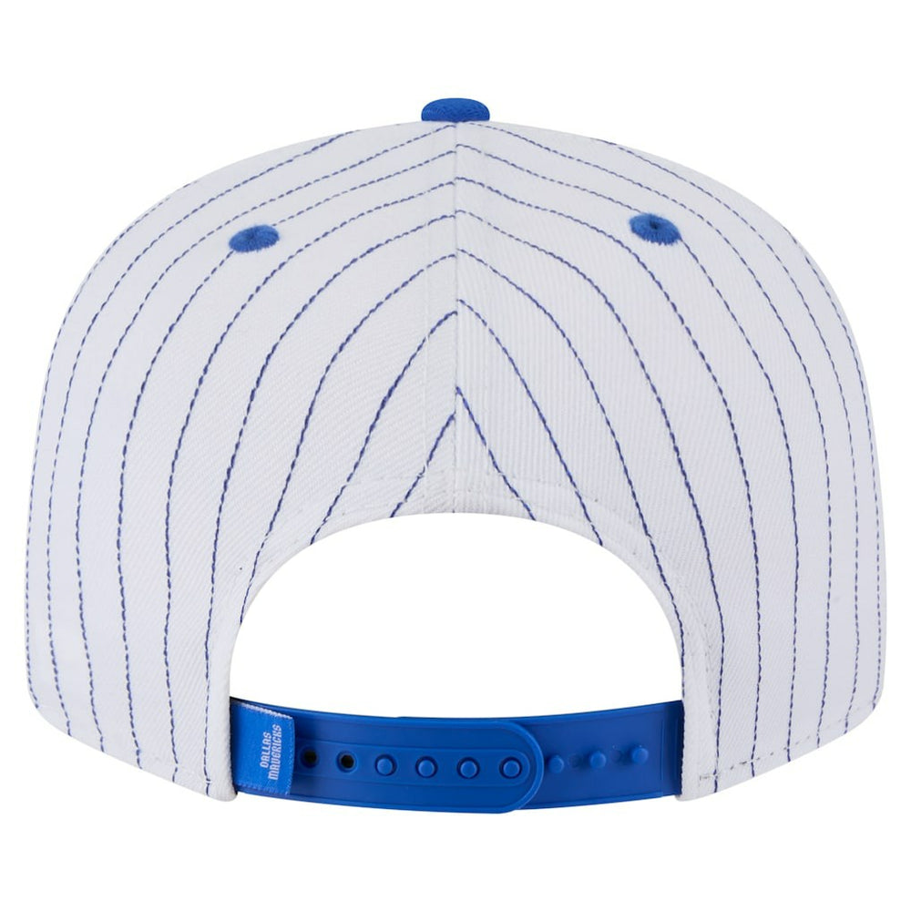 Dallas Mavericks Deceptor Pinstripe 9FIFTY Snapback Hat White - NBA