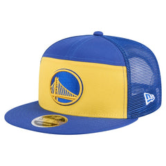 Golden State Warriors Outdoor Split Panel 9FIFTY Snapback Hat Gold/Royal - NBA