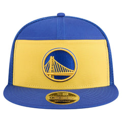 Golden State Warriors Outdoor Split Panel 9FIFTY Snapback Hat Gold/Royal - NBA