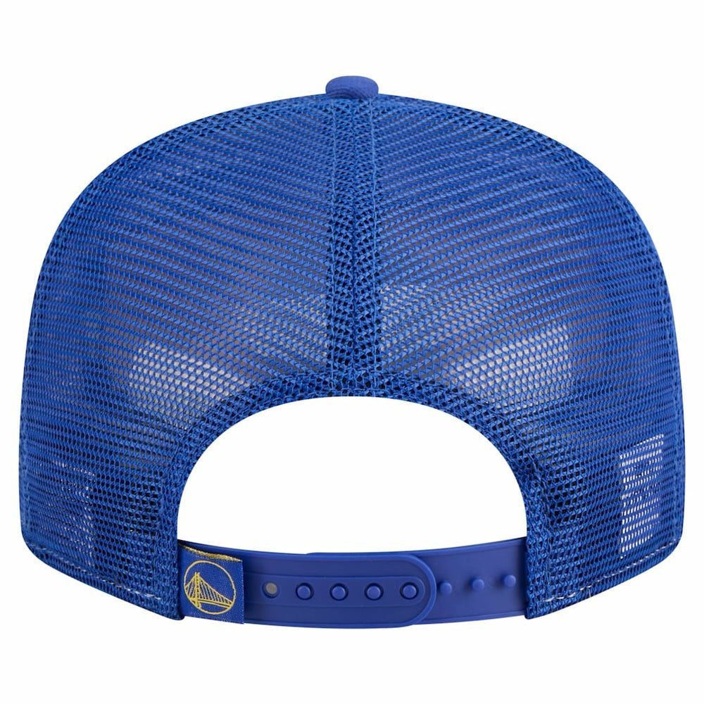 Golden State Warriors Outdoor Split Panel 9FIFTY Snapback Hat Gold/Royal - NBA