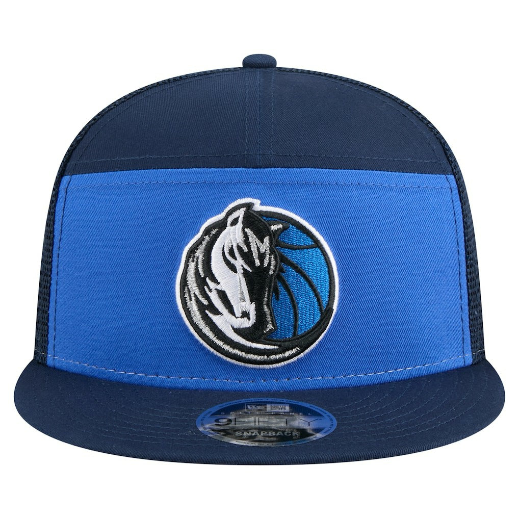 Dallas Mavericks Outdoor Split Panel 9FIFTY Snapback Hat Blue/Navy - NBA