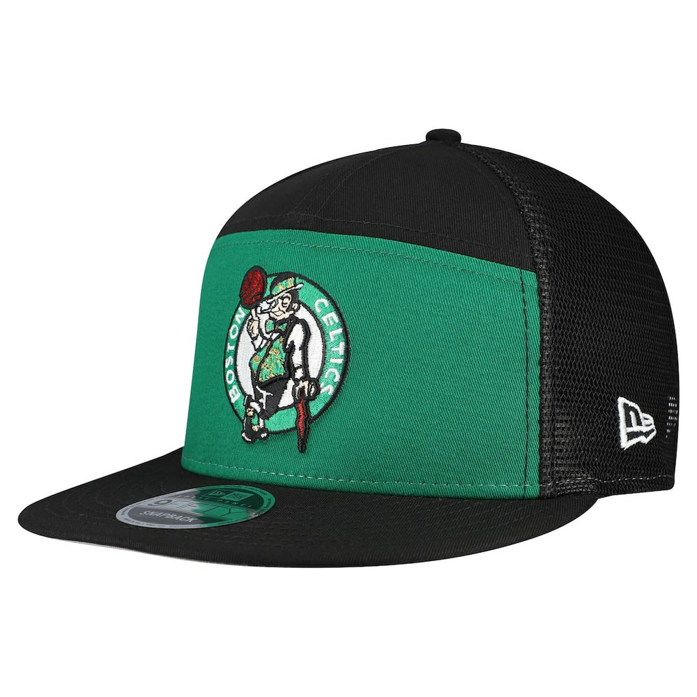Boston Celtics Outdoor Split Panel 9FIFTY Snapback Hat Kelly Green/Black - NBA