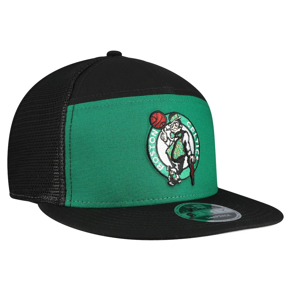 Boston Celtics Outdoor Split Panel 9FIFTY Snapback Hat Kelly Green/Black - NBA