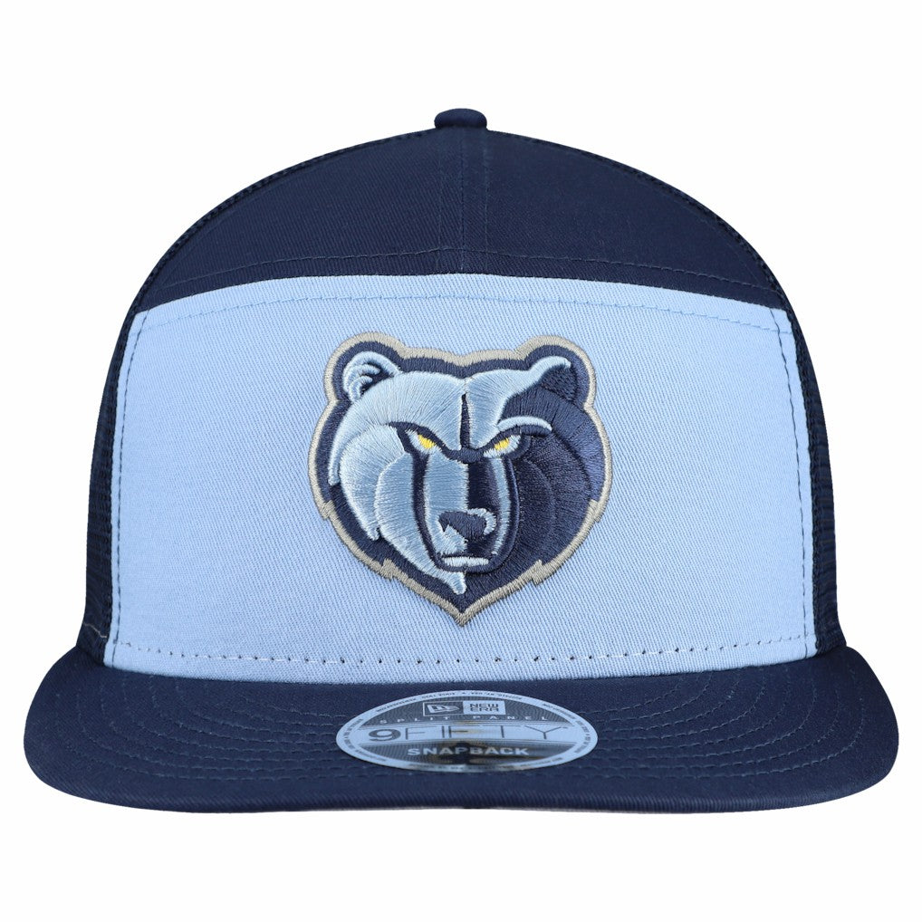 Memphis Grizzlies Outdoor Split Panel 9FIFTY Snapback Hat Light Blue/Navy - NBA