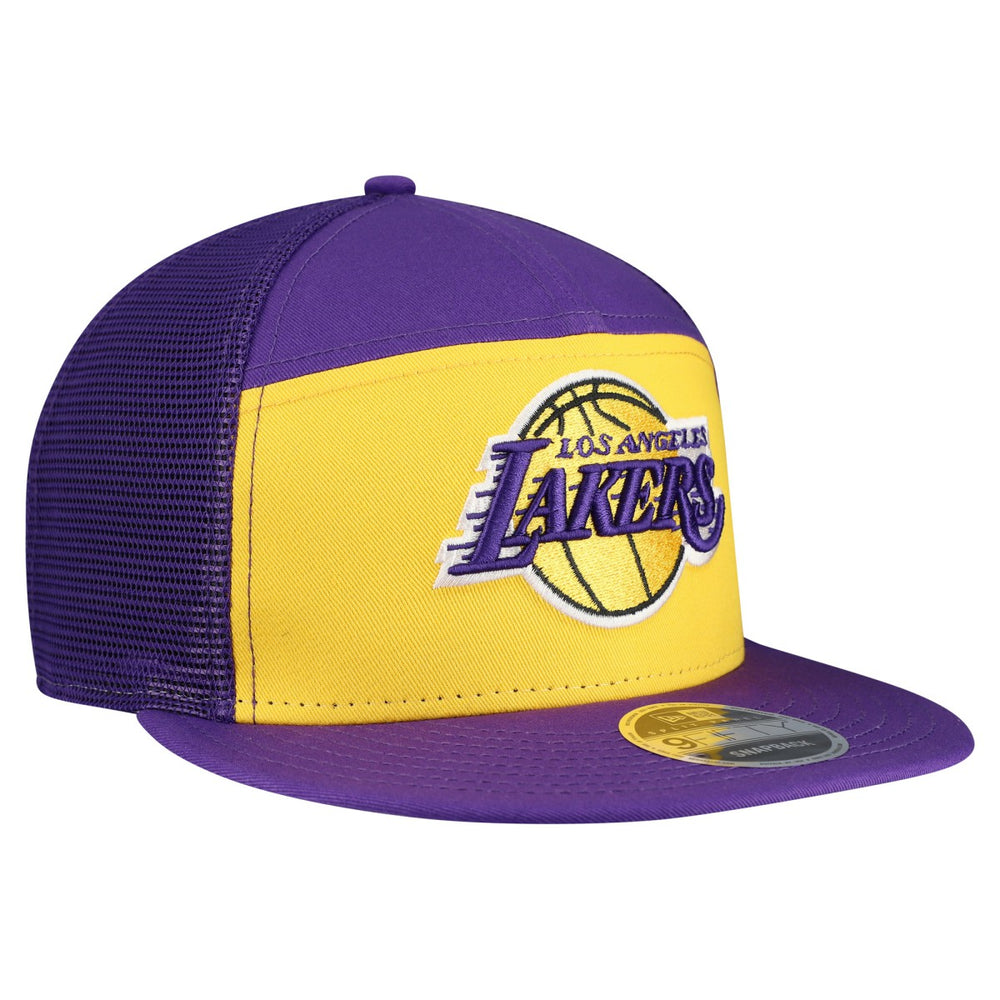 Los Angeles Lakers Outdoor Split Panel 9FIFTY Snapback Hat Gold/Purple - NBA