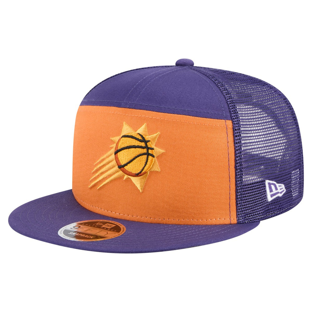 Phoenix Suns Outdoor Split Panel 9FIFTY Snapback Hat Orange/Purple - NBA