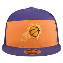 Phoenix Suns Outdoor Split Panel 9FIFTY Snapback Hat Orange/Purple - NBA