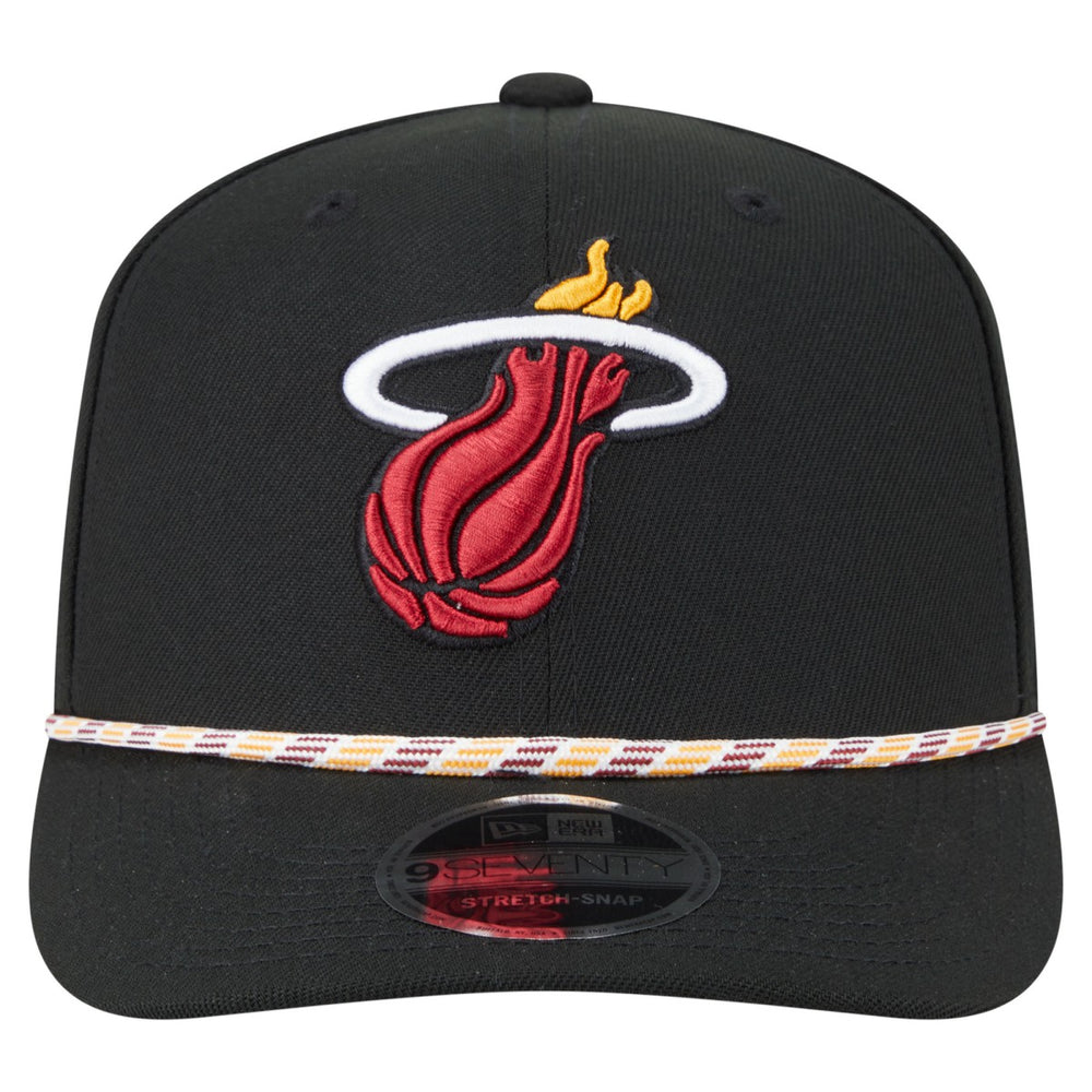 Miami Heat Rope 9SEVENTY Adjustable Hat Black - NBA
