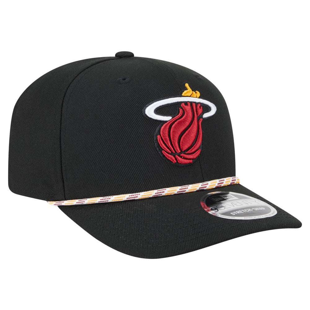 Miami Heat Rope 9SEVENTY Adjustable Hat Black - NBA
