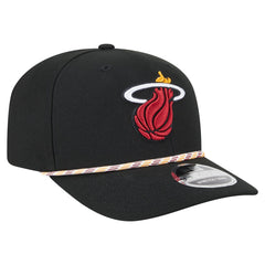 Miami Heat Rope 9SEVENTY Adjustable Hat Black - NBA