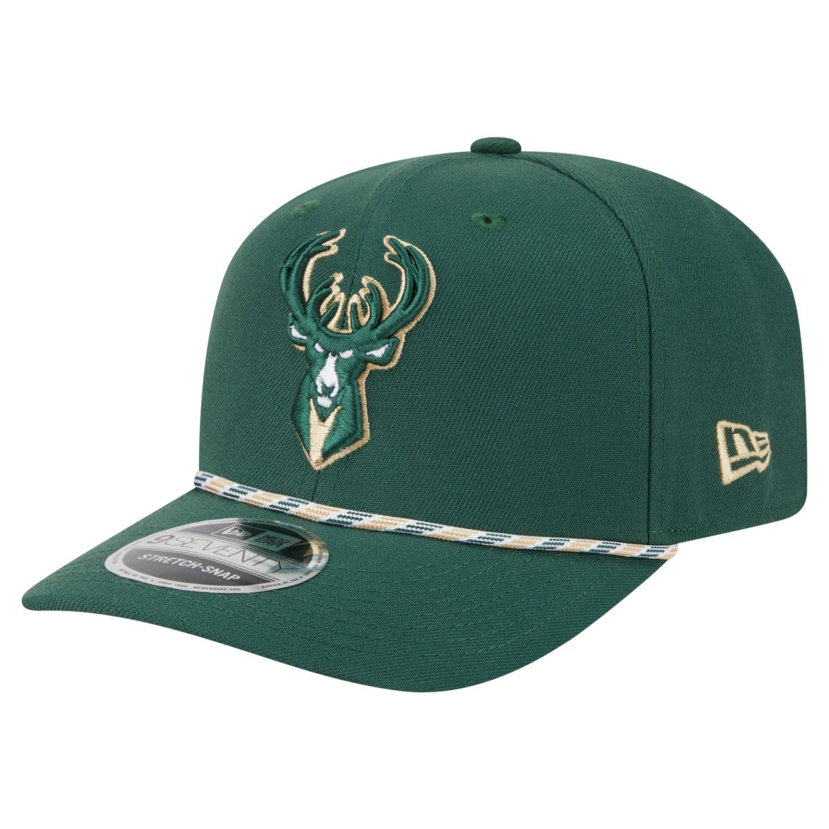 Milwaukee Bucks Rope 9SEVENTY Adjustable Hat Hunter Green - NBA