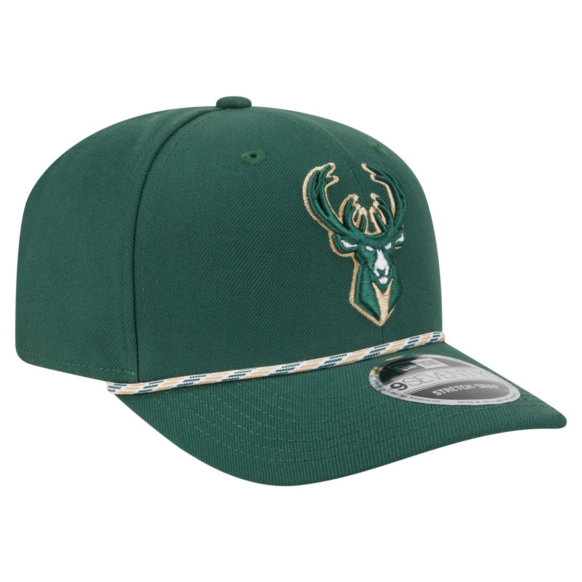 Milwaukee Bucks Rope 9SEVENTY Adjustable Hat Hunter Green - NBA