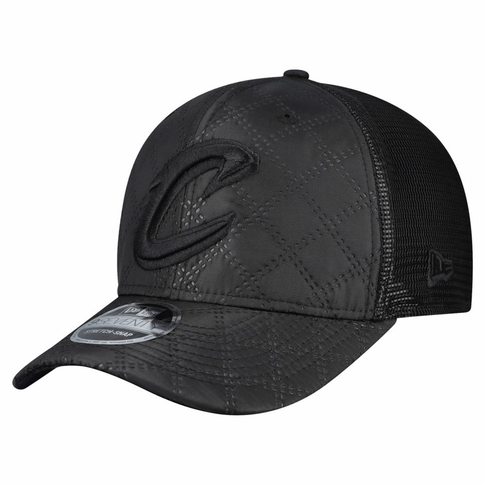 Cleveland Cavaliers Quilted 9SEVENTY Trucker Adjustable Hat Black - NBA