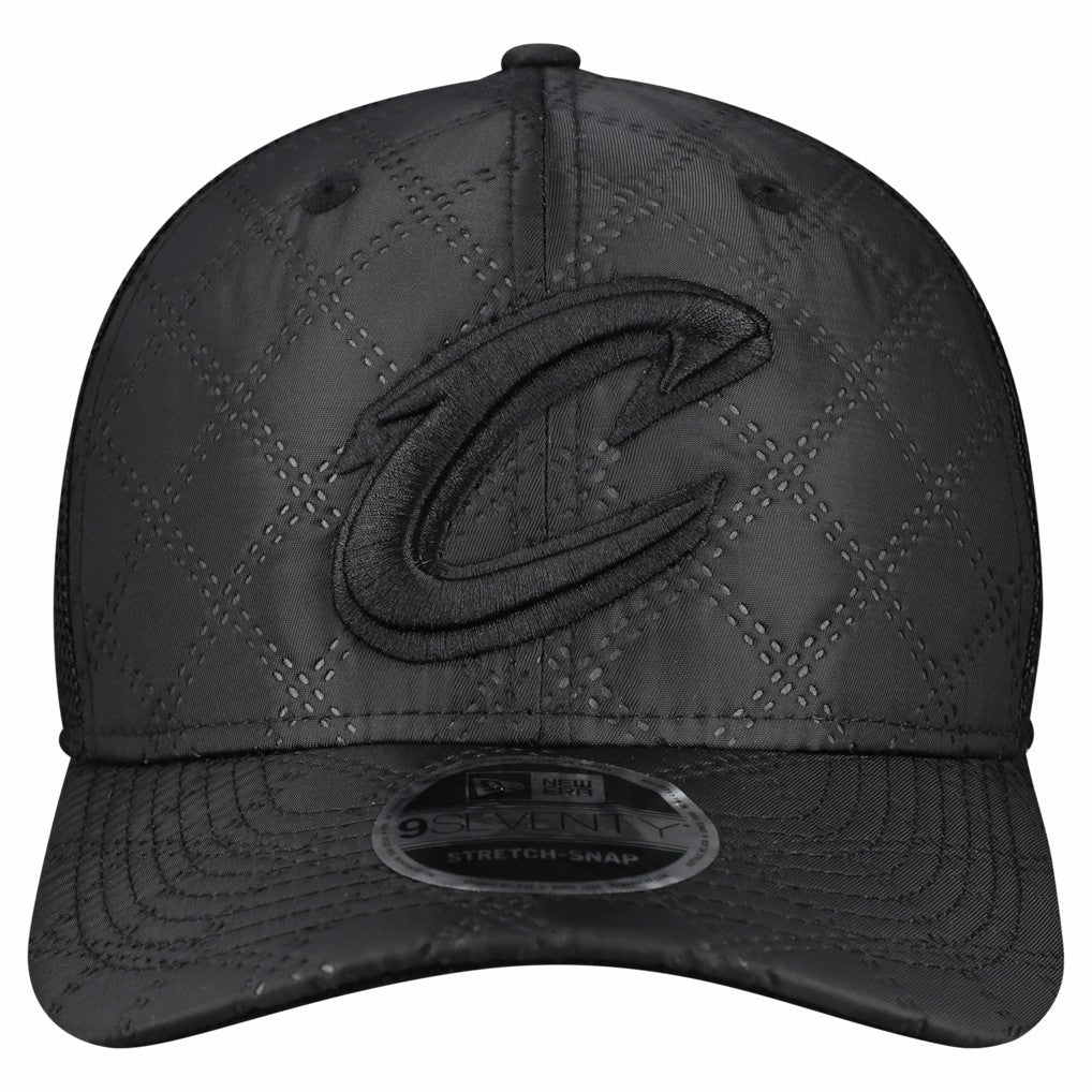 Cleveland Cavaliers Quilted 9SEVENTY Trucker Adjustable Hat Black - NBA