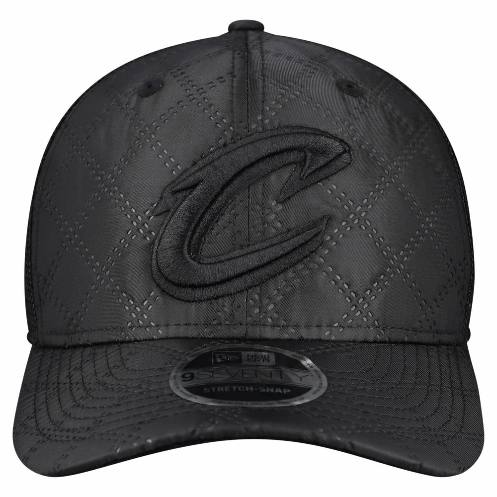 Cleveland Cavaliers Quilted 9SEVENTY Trucker Adjustable Hat Black - NBA