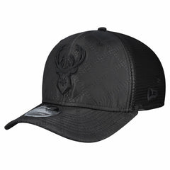 Milwaukee Bucks Quilted 9SEVENTY Trucker Adjustable Hat Black - NBA