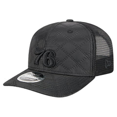 Philadelphia 76ers Quilted 9SEVENTY Trucker Adjustable Hat Black - NBA