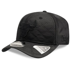 Chicago Bulls Quilted 9SEVENTY Trucker Adjustable Hat Black - NBA