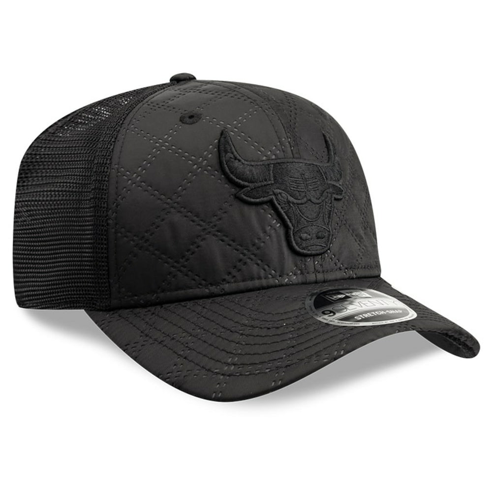 Chicago Bulls Quilted 9SEVENTY Trucker Adjustable Hat Black - NBA