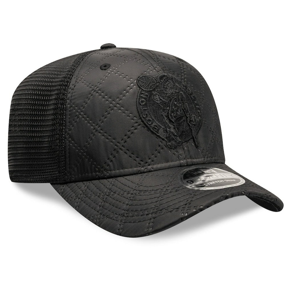 Boston Celtics Quilted 9SEVENTY Trucker Adjustable Hat Black - NBA