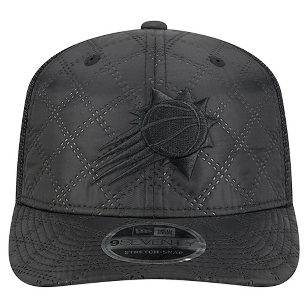 Phoenix Suns Quilted 9SEVENTY Trucker Adjustable Hat Black - NBA
