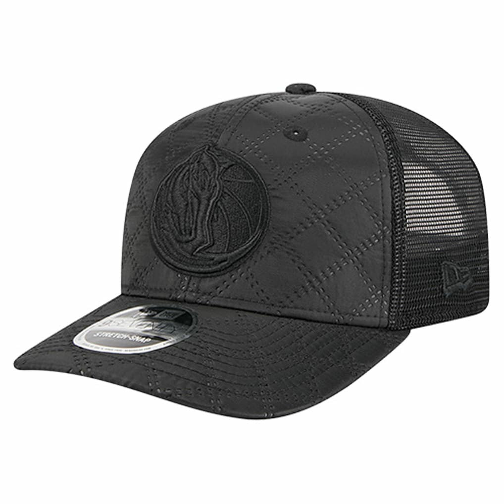 Dallas Mavericks Quilted 9SEVENTY Trucker Adjustable Hat Black - NBA