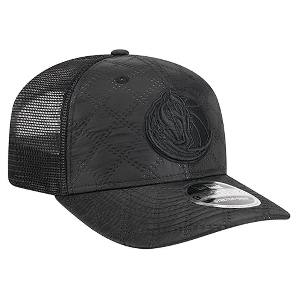 Dallas Mavericks Quilted 9SEVENTY Trucker Adjustable Hat Black - NBA