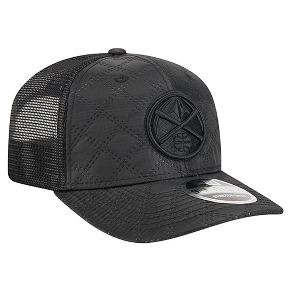 Denver Nuggets Quilted 9SEVENTY Trucker Adjustable Hat Black - NBA