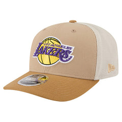 Los Angeles Lakers Two-Tone 9SEVENTY Adjustable Trucker Hat Tan/Light Brown - NBA