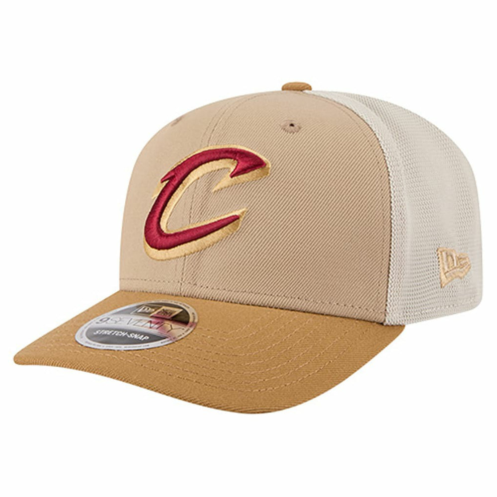 Cleveland Cavaliers Two-Tone 9SEVENTY Adjustable Trucker Hat Tan/Light Brown - NBA