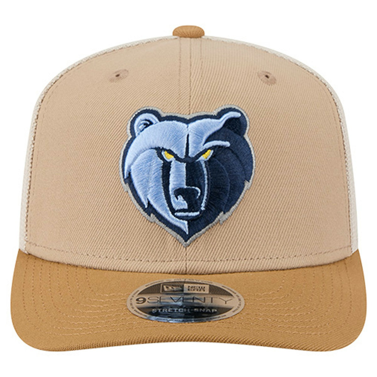 Memphis Grizzlies Two-Tone 9SEVENTY Adjustable Trucker Hat Tan/Light Brown - NBA