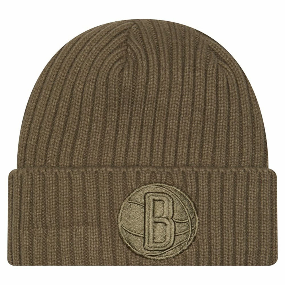 Brooklyn Nets Color Pack Cuffed Knit Hat Olive - NBA