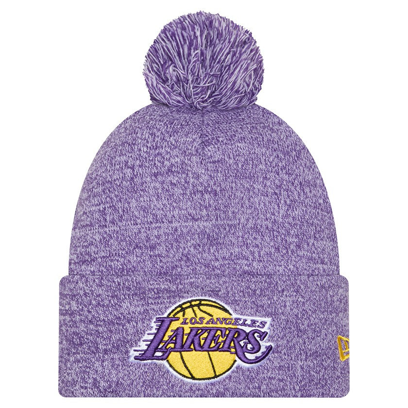 Los Angeles Lakers Marled Cuffed Knit Hat with Pom Purple - NBA