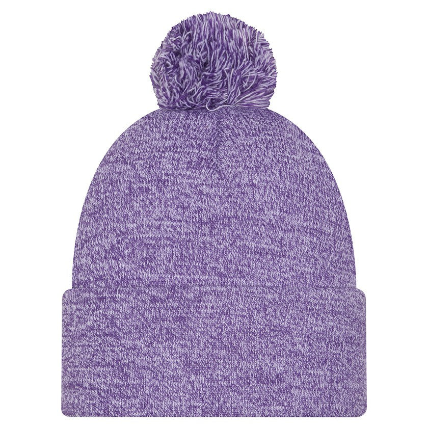 Los Angeles Lakers Marled Cuffed Knit Hat with Pom Purple - NBA