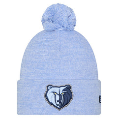 Memphis Grizzlies Marled Cuffed Knit Hat with Pom Light Blue - NBA